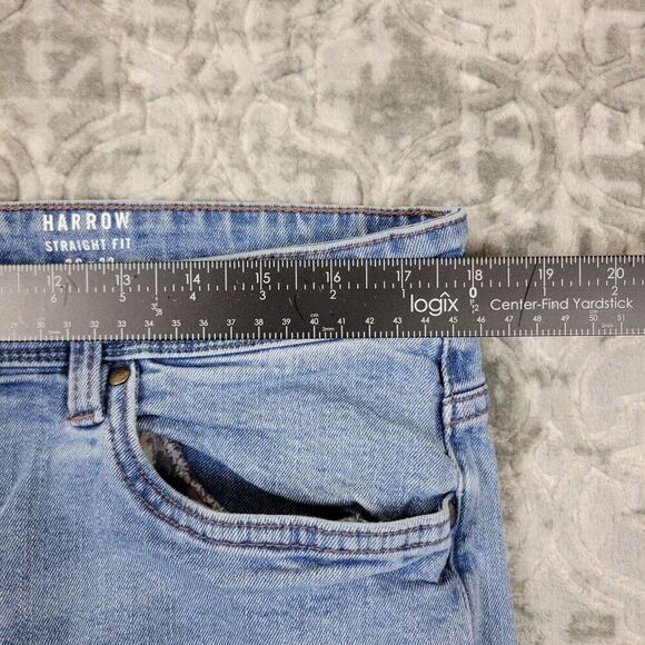 English Laundry Jeans Mens 36x32 Blue Harrow Straight Fit 5-Pocket Stretch Denim - Picture 11 of 15